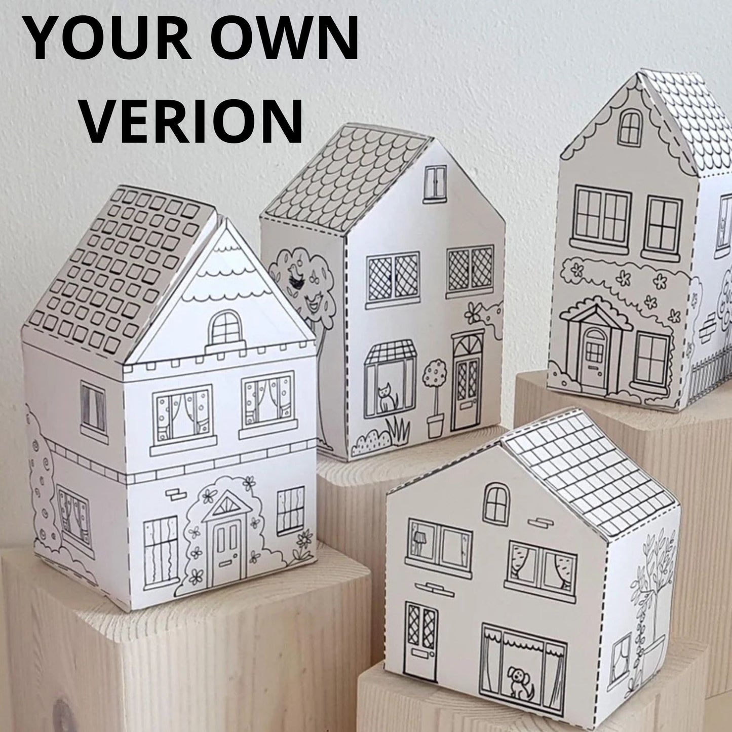 Houses on paper